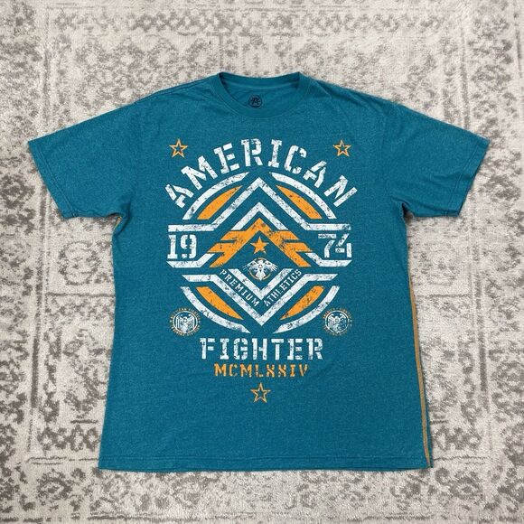 American Fighter T Shirt Short Sleeve Multicolor Athletic Shirt Size 2XL XXL - Picture 1 of 6
